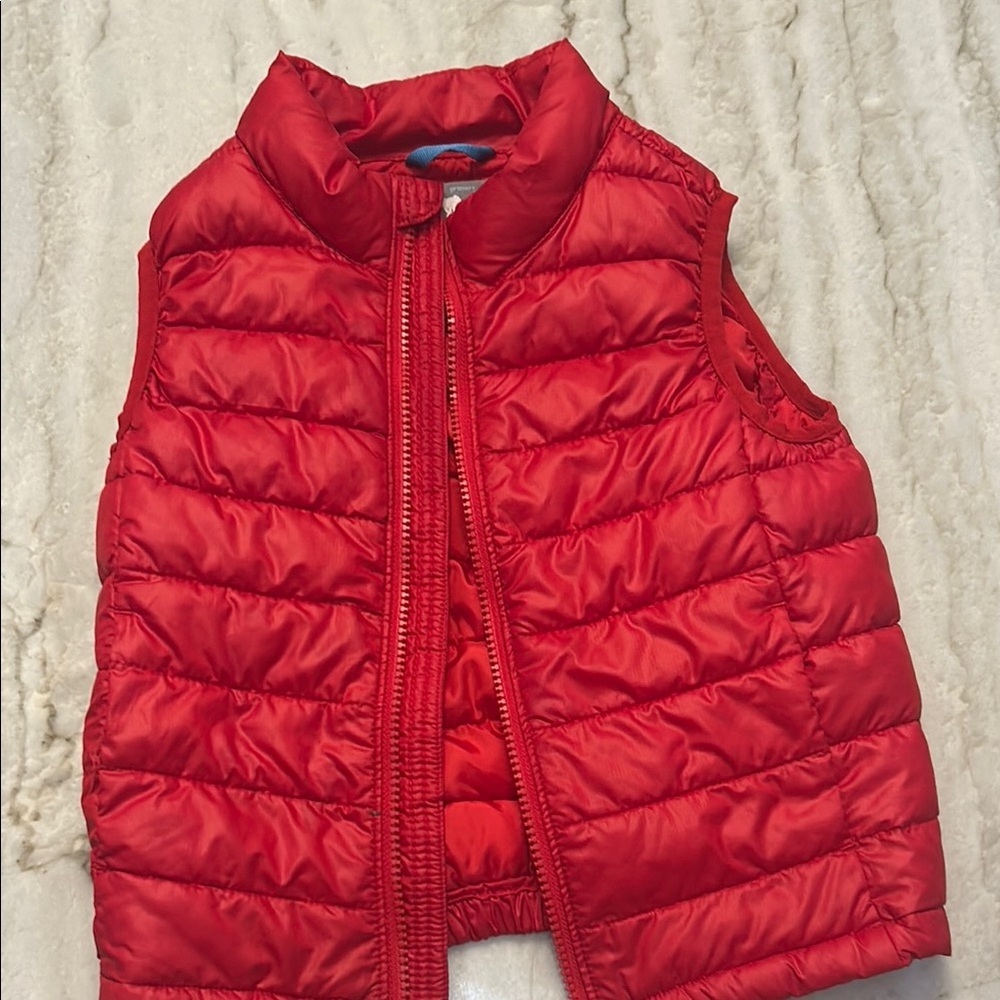 Kids Red Puffer Vest